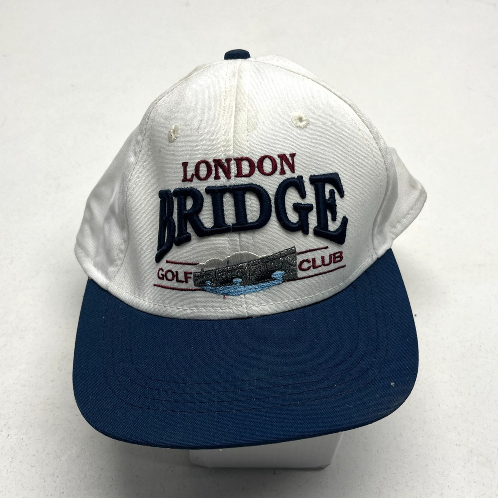 London Bridge Golf Course Slideback Trucker Hat White